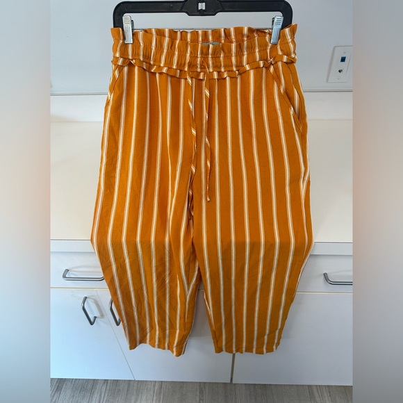 5 for $25- Orange and White Striped Pants made by Ci Sono - Picture 14 of 16
